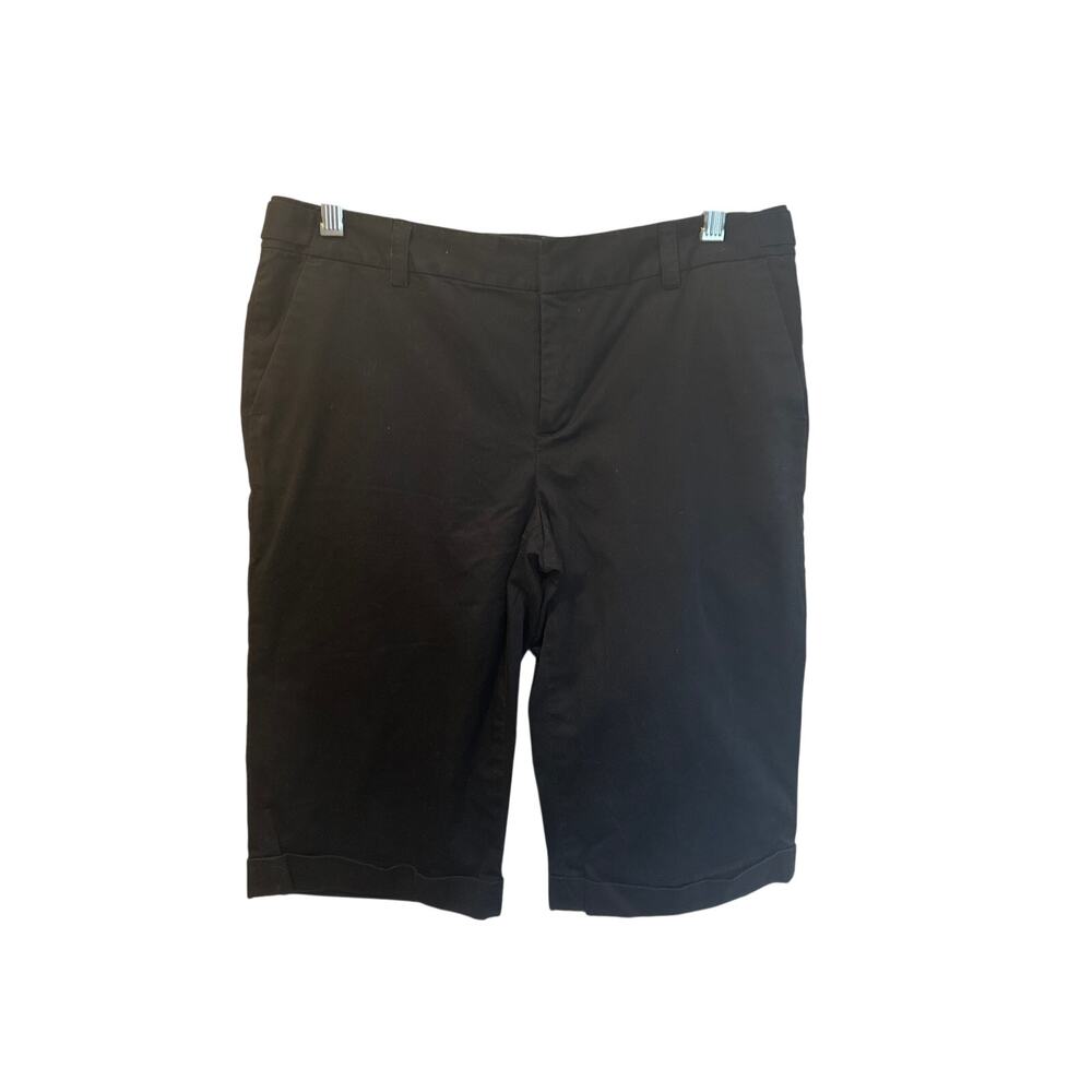 ⭐️ Women’s Banana Republic Black Bermuda Shorts Size 8 Walking Coastal Preppy